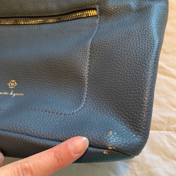 Nanette Lepore Charlie Blue Zippered Handbag - Picture 3 of 16